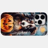 Coques Case-Mate iPhone Halloween Berger Australien Avec La Peur Citrouill (Verso (horizontal))