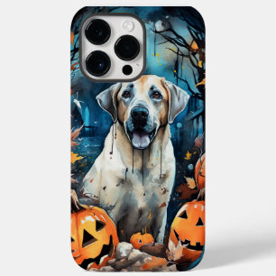 Coque Pour Pour iPhone 14 Pro Max Halloween Berger d'Anatolie avec citrouilles effra