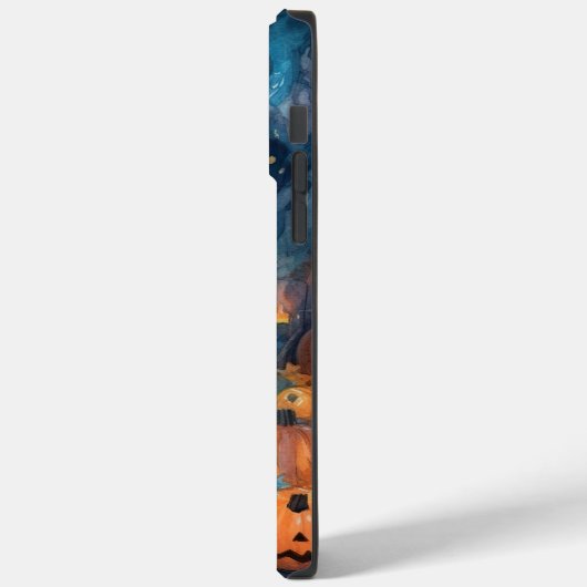 Coques Case-Mate iPhone Halloween Chow Chow Avec La Peur Citrouille (Verso / Gauche)