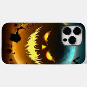 Coques Case-Mate iPhone Halloween/citrouille/Lune/chute (Verso (horizontal))