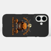Coques Case-Mate iPhone Halloween Citrouille Truck Monster Éffrayant Hauné (Verso (horizontal))