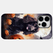 Coques Case-Mate iPhone Halloween Cocker Spaniel Avec Citrouilles (Verso (horizontal))
