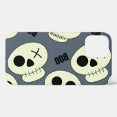 Coques Case-Mate iPhone Halloween Crâne, Boo Design Enfant. (Verso (horizontal))