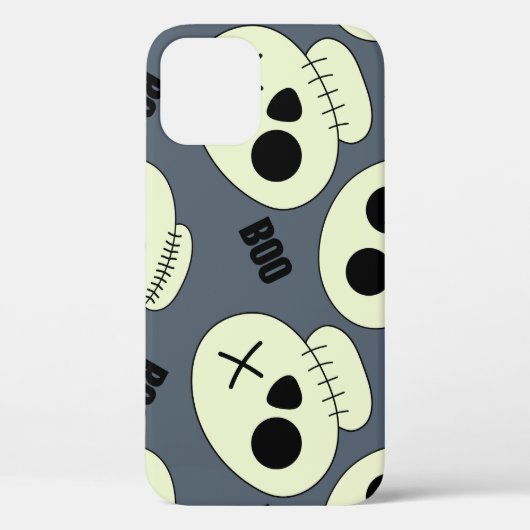 Coques Case-Mate iPhone Halloween Crâne, Boo Design Enfant. (Verso)