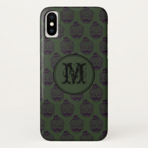Case-Mate iPhone Case Halloween crâne kaki Monogramme personnalisé