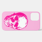 Coques Case-Mate iPhone halloween crâne rose gothique (Verso (horizontal))