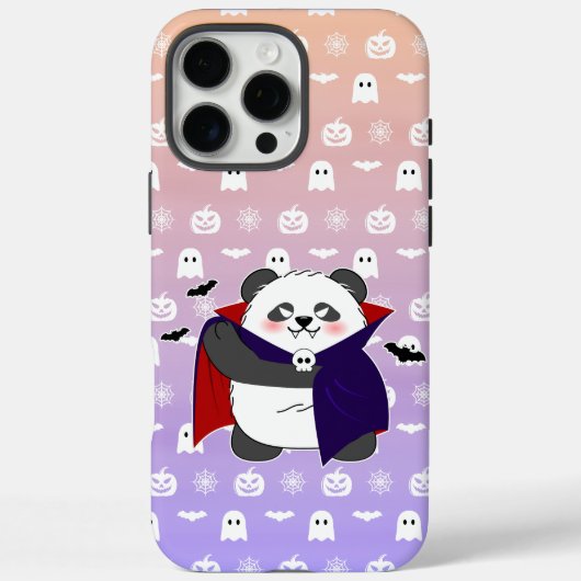 Coques Case-Mate iPhone Halloween Cute Baby Panda Dracula Vampire (Verso)