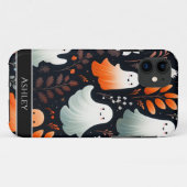 Coques Case-Mate iPhone Halloween Cute Ghost Boho Personnalisé (Dos (Horizontal))