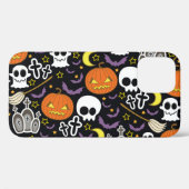 Coques Case-Mate iPhone Halloween éffrayant : Conception Arrière - plan à (Verso (horizontal))