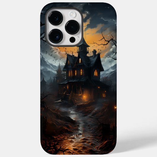 Coques Case-Mate iPhone Halloween éffrayant Haunted House (Verso)