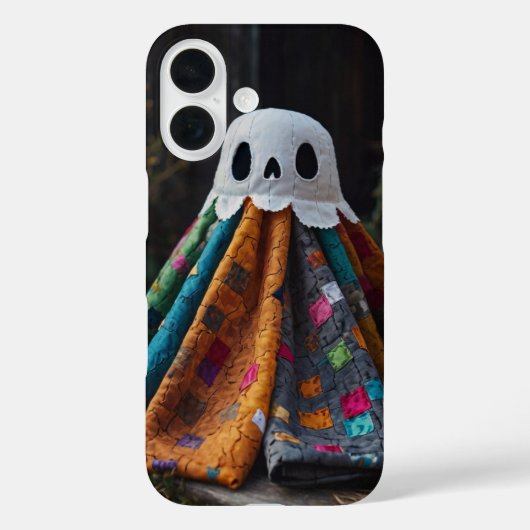Coques Case-Mate iPhone Halloween Fantôme Patchwork (Verso)