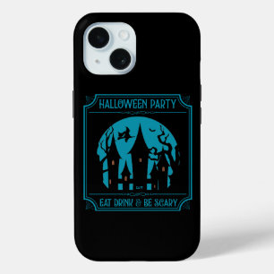 Coque Pour iPhone 15 HALLOWEEN FÊTE, MANGER, BOIRE ET ÊTRE PEUR HALLOwe