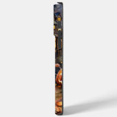 Coques Case-Mate iPhone Halloween Golden Retriever avec la peur Citrouille (Verso / Gauche)