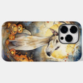 Coques Case-Mate iPhone Halloween Greyhound Avec La Peur Citrouille (Verso (horizontal))