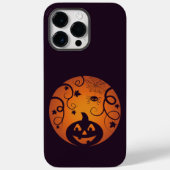 Coques Case-Mate iPhone Halloween Jack-o'-lantern citrouille visage et ara (Verso)