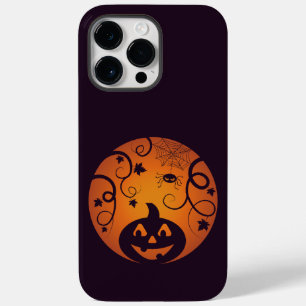 Coque Pour Pour iPhone 14 Pro Max Halloween Jack-o'-lantern citrouille visage et ara