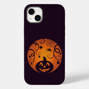 Coque Pour iPhone 14 Plus Halloween Jack-o'-lantern citrouille visage et ara