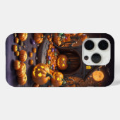 Coques Case-Mate iPhone Halloween Jack o Lanterns Icons iPhone 15 Coques (Verso (horizontal))