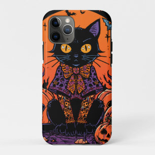Case-Mate iPhone Case Halloween,Le rôdeur du champ de citrouilles,Chat n