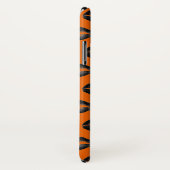 Coques Case-Mate iPhone Halloween Lèvres Noires Orange (Dos/Droite)