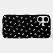 Coques Case-Mate iPhone Halloween monogramme et crâne croisé (Verso (horizontal))
