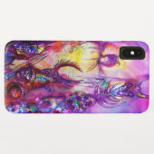 Coques Case-Mate iPhone HALLOWEEN MONSTERS / ORK WAR Imaginaire rouge viol (Dos (Horizontal))