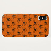 Coques Case-Mate iPhone Halloween noir d'orange (Dos (Horizontal))