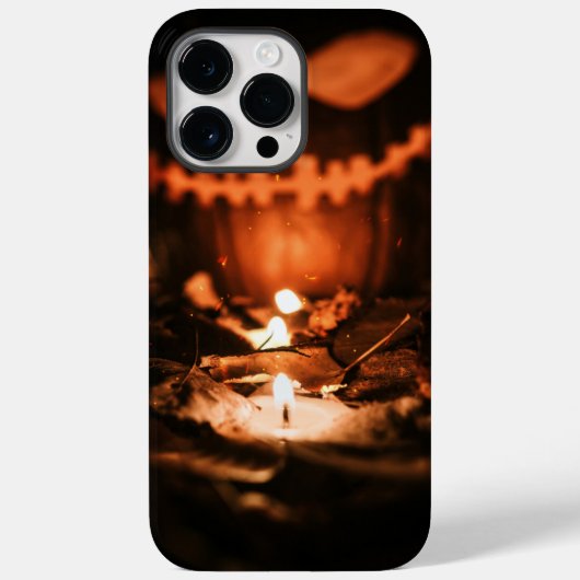 Coques Case-Mate iPhone Halloween noir et orange (Verso)