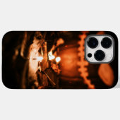 Coques Case-Mate iPhone Halloween noir et orange (Verso (horizontal))