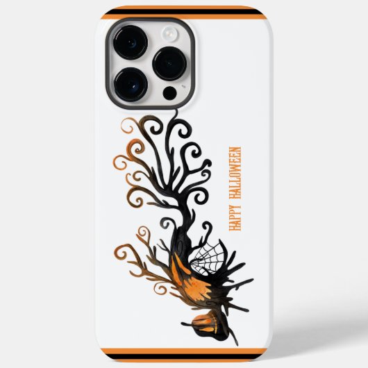 Coques Case-Mate iPhone Halloween/octobre/automne/arbre citrouille (Verso)