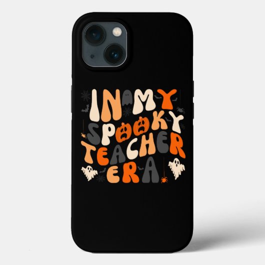 Coques Case-Mate iPhone Halloween rétro Éffrayant enseignant (Verso)