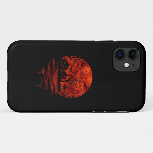 COQUES Case-Mate iPhone HALLOWEEN SCARY RED MOON (Dos (Horizontal))