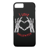 Coques Case-Mate iPhone Halloween Skeletal Mains Coeur drôle Dire (Dos)