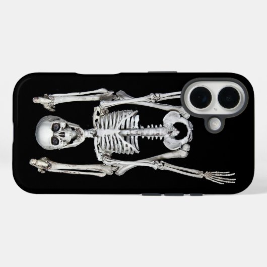 Coques Case-Mate iPhone Halloween Skeleton Headstand (Verso (horizontal))