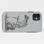 Coques Case-Mate iPhone Halloween squelette assis anatomie (Dos (Horizontal))