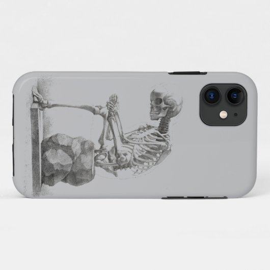 Coques Case-Mate iPhone Halloween squelette assis anatomie (Dos (Horizontal))