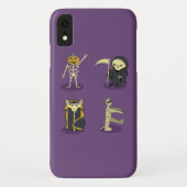 Coques Case-Mate iPhone Halloween Squelette Dracula Mummy Griffe Reaper (Dos)