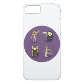 Coques Case-Mate iPhone Halloween Squelette Dracula Mummy Griffe Reaper (Dos)