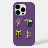 Coques Case-Mate iPhone Halloween Squelette Dracula Mummy Griffe Reaper (Verso)