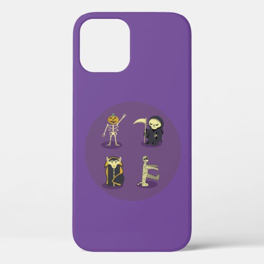 Coques Case-Mate iPhone Halloween Squelette Dracula Mummy Griffe Reaper (Verso)