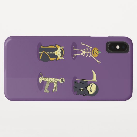 Coques Case-Mate iPhone Halloween Squelette Dracula Mummy Griffe Reaper (Dos (Horizontal))