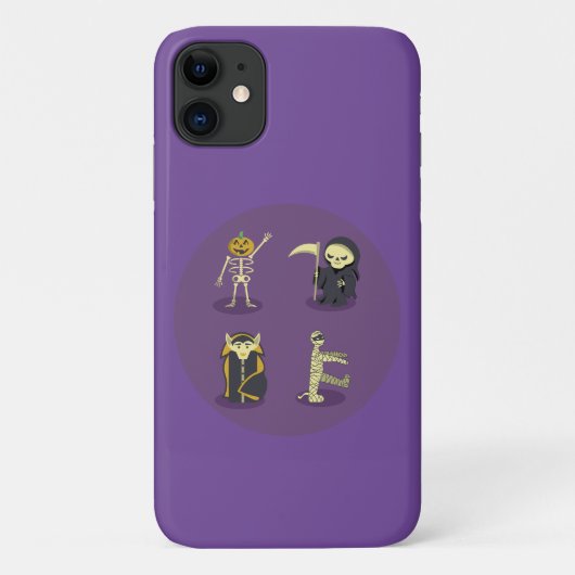 Coques Case-Mate iPhone Halloween Squelette Dracula Mummy Griffe Reaper (Dos)