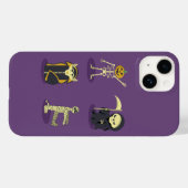 Coques Case-Mate iPhone Halloween Squelette Dracula Mummy Griffe Reaper (Verso (horizontal))
