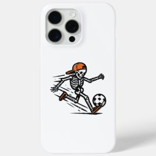 Coque iPhone 15 Pro Max Halloween Squelette Football Costume de football H