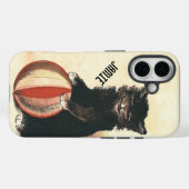 Coques Case-Mate iPhone HALLOWEEN Vintage Chat Noir (Verso (horizontal))