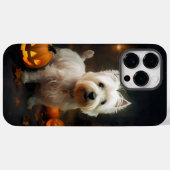 Coques Case-Mate iPhone Halloween West Highland White Terrier Citrouilles (Verso (horizontal))