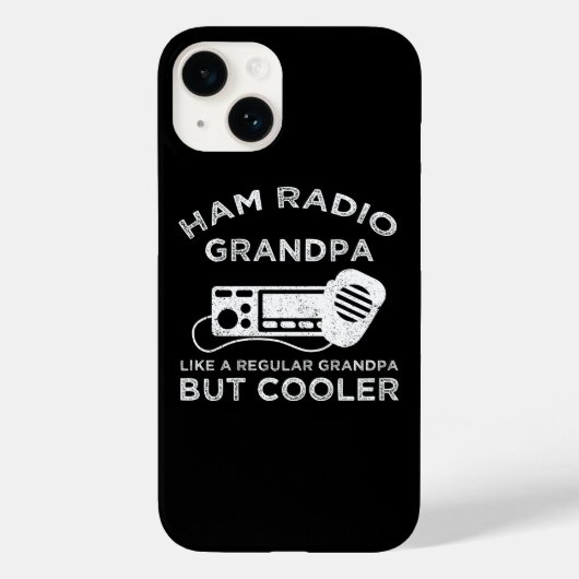 Coques Case-Mate iPhone Ham Radio Grand-père Comme Un Grand-Père Régulier (Verso)