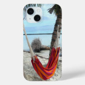 Coques Case-Mate iPhone Hamac Rouge Entre Palms, Plage Caraïbes (Verso)