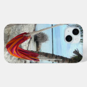 Coques Case-Mate iPhone Hamac Rouge Entre Palms, Plage Caraïbes (Verso (horizontal))