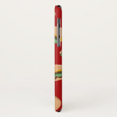 Coques Case-Mate iPhone Hamburgers sur la caisse rouge de téléphone (Dos/Gauche)